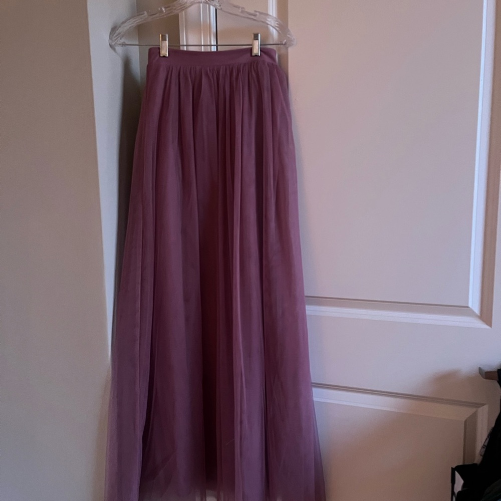 Elegant Purple Maxi Skirt for Women